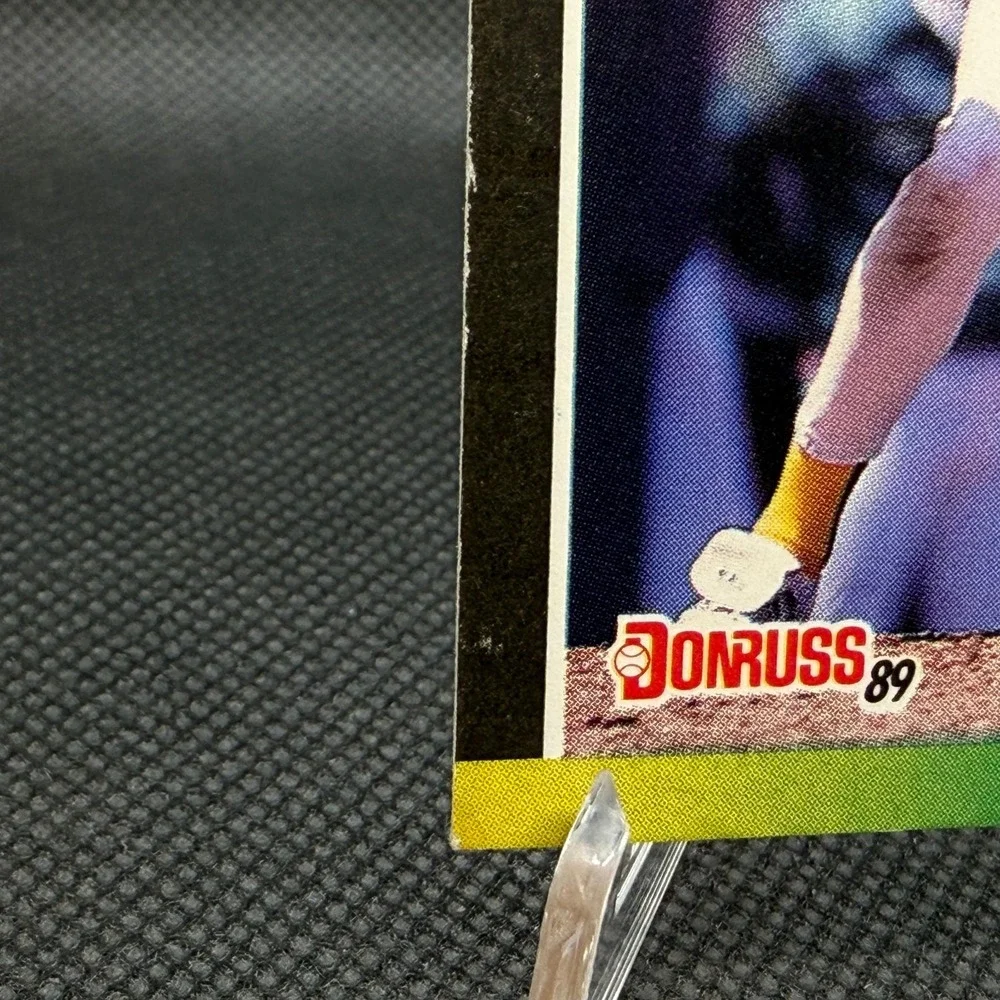 Dave Henderson 1989 Donruss #450c Error Card Leaf Inc No Period Athletics NM